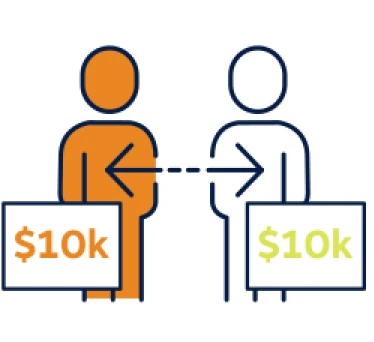 Pay back money illustration
